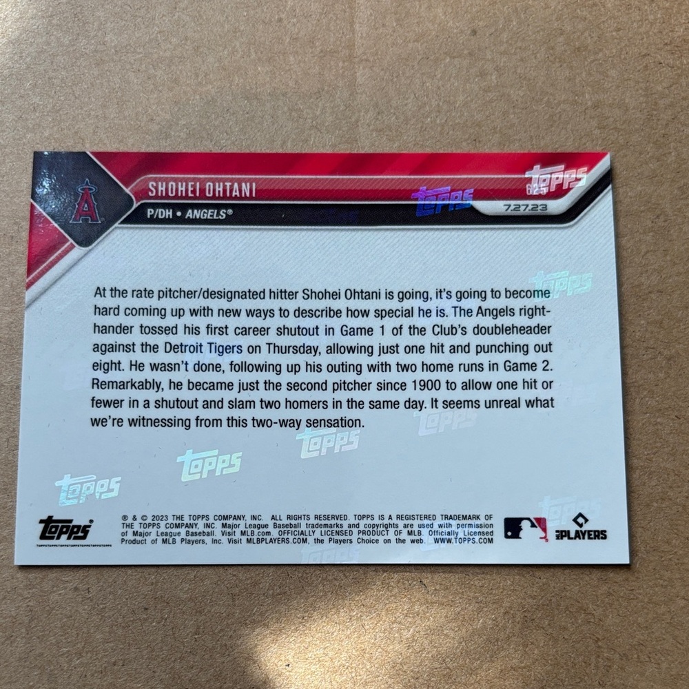 2023 Shohei Ohtani Topps Now - Picture 2 of 3